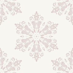Damask Seamless Vector Pattern. Orient Background
