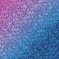 Fototapeta premium Letters of Alphabet - Seamless Background