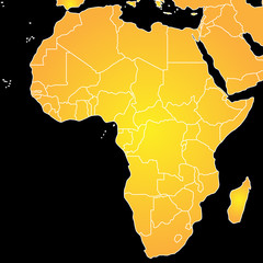 Afrika in Gelb
