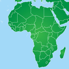 Afrika in Grün