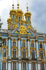 Fototapeta na wymiar Church of Resurrection in Catherine Palace in Tsarskoye Selo