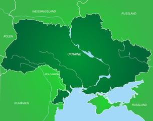 Ukraine in Grün