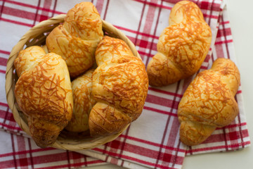 croissants with cheese