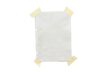 Papier Notiz Zettel, ausgerissen Kalender, Kalender R&uuml;ckseite