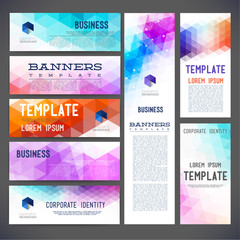 Eight abstract design banners for you