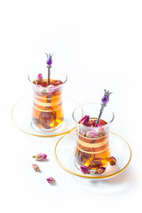 Turkish tea in traditional glasses