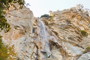Fototapeta na wymiar waterfall uchan-su near Yalta, Crimea