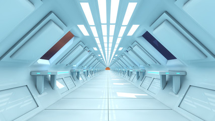 Obraz premium Futuristic SCIFI interior
