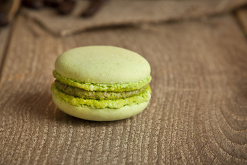 A lot of french colorful macarons