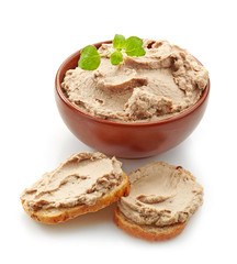 bowl of liver pate
