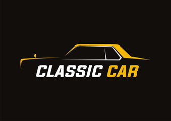 car automotive classic design vector