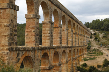 "El Pont del Diable", a roman aqueduct in Tarragona, Spain