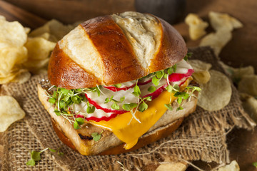 Homemade Vegetarian Soy Tofu Burger