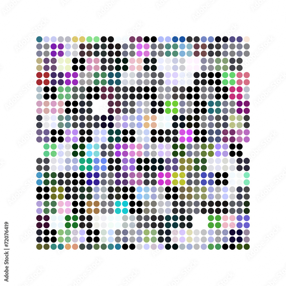 Aufkleber powerful abstract background pattern