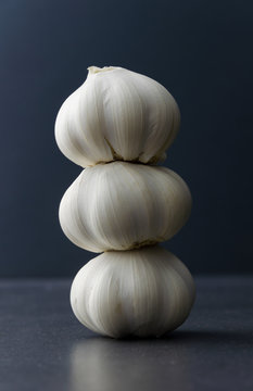 Cloves of garlic stack