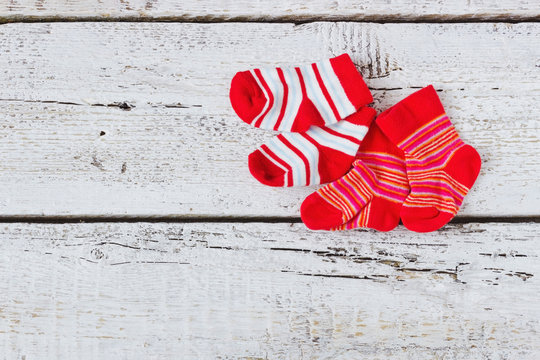 Baby Red Striped Socks