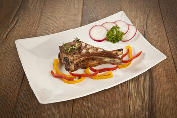 Roasted Lamb Chops with Vegetables