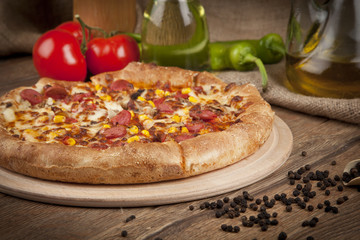 Delicious Italian supreme Pizza