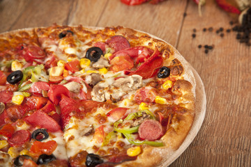 Delicious Italian supreme Pizza