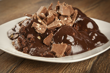 Profiteroles with Chocolate Sauce