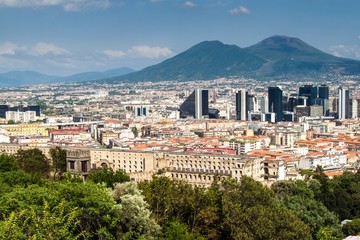 Fototapeta na wymiar Skyline of Naples