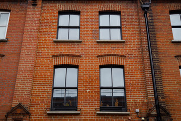 Fototapeta na wymiar the exterior of a tipical london property.
