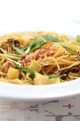 和風パスタ　イメージ　クローズアップ