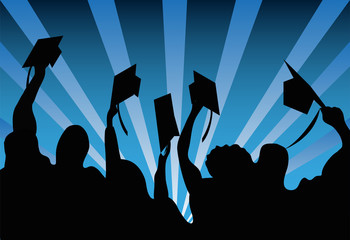 Graduation celebration background