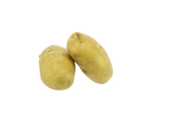 Potato on white background