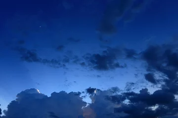 Photo sur Aluminium Ciel night sky with cloud background