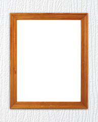 blank wood frame on wood wall