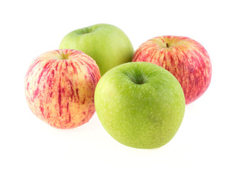 apple fruit with water drops isolated on white background