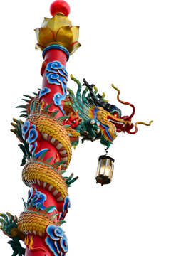 Chinese Dragon carrying a lamp