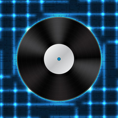 Background with vinyl record