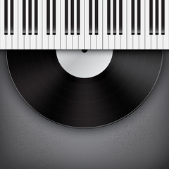 Background with piano keys