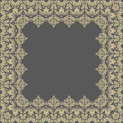 Floral Vector Pattern. Orient Abstract Background