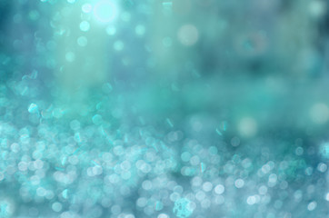 Abstract circular bokeh cold blue background