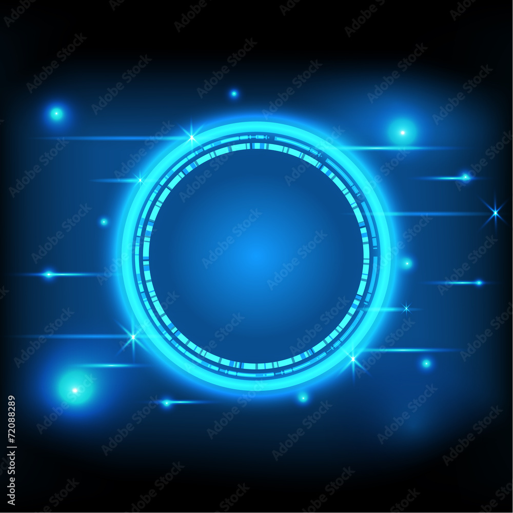 Poster vector of abstract technology background