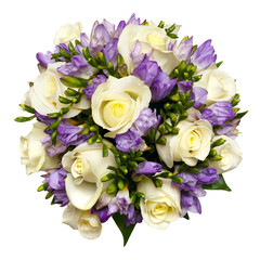 beautiful bridal bouquet at a wedding party . isolation