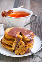 Pumpkin pancakes