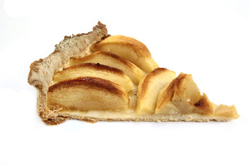 part de tarte aux pommes