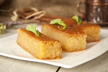 Ramadan Dessert sam tatlisi traditional Turkish sweet