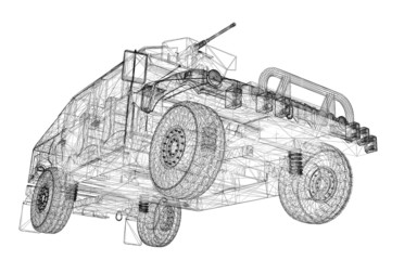 Fototapeta premium Military Vehicle