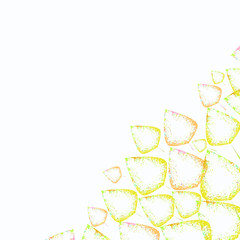 Delicate floral frame