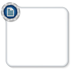 vector frame for any text with document icon