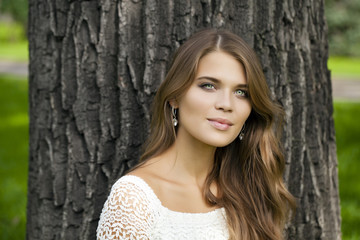 Fototapeta premium Young beautiful woman