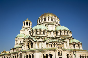 Fototapeta na wymiar Alexander Nevsky Cathedral in Sofia, Bulgaria