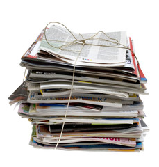 Zeitungspapierstapel