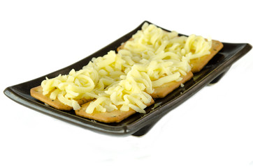 crackers and  Mozzarella