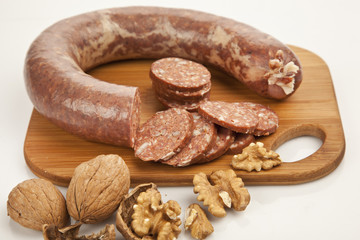 Sausage ( Turkish Sucuk ) isolated